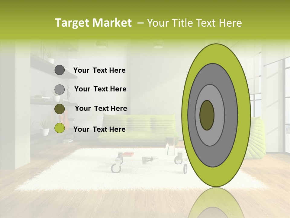 Table Reflection Objects PowerPoint Template