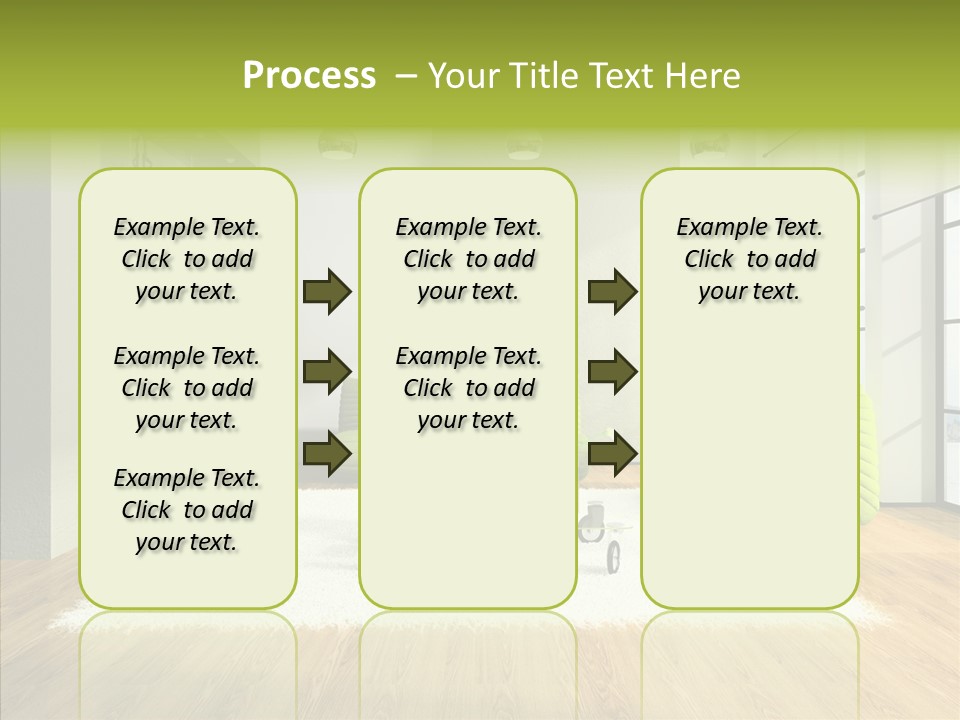 Table Reflection Objects PowerPoint Template