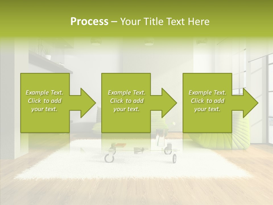 Table Reflection Objects PowerPoint Template