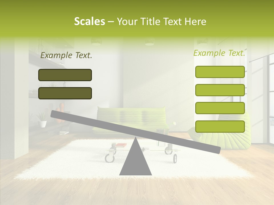 Table Reflection Objects PowerPoint Template