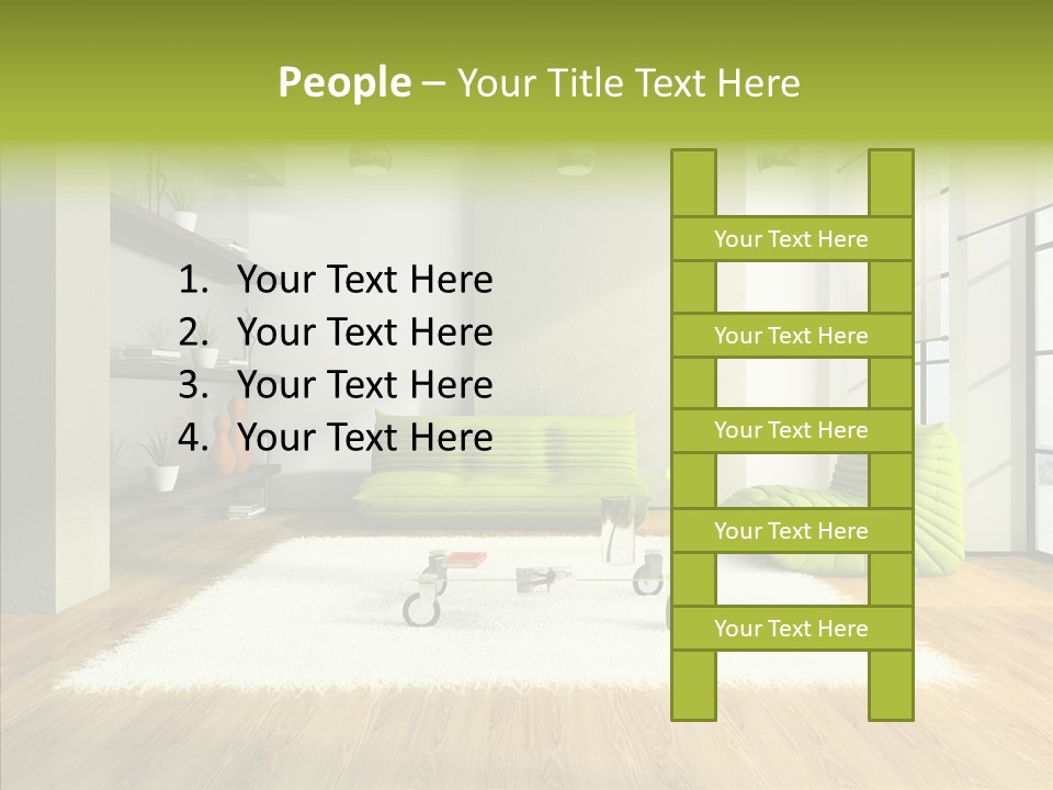 Table Reflection Objects PowerPoint Template