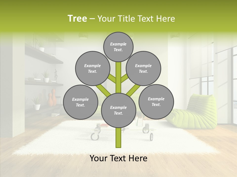 Table Reflection Objects PowerPoint Template