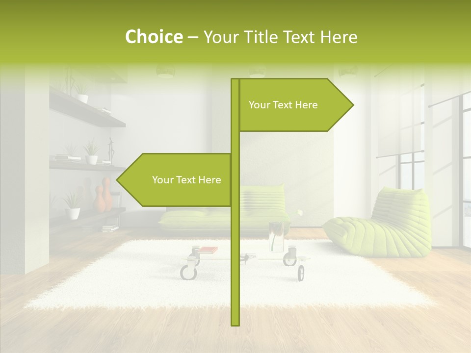 Table Reflection Objects PowerPoint Template