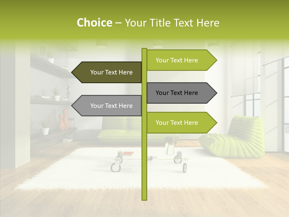Table Reflection Objects PowerPoint Template