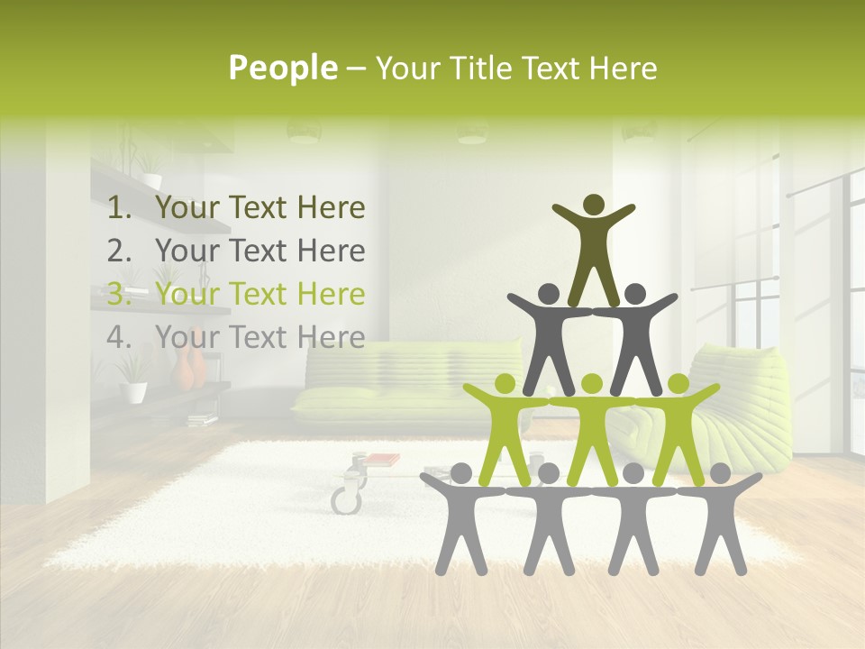 Table Reflection Objects PowerPoint Template