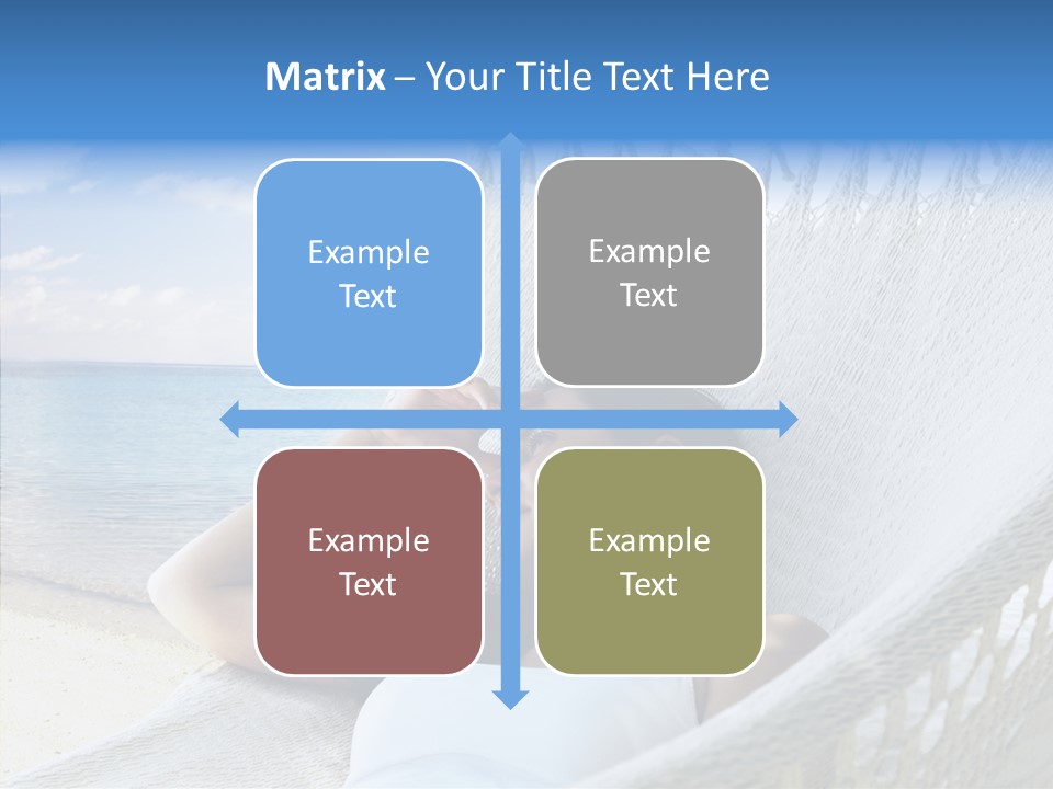 Sunshine Woman Clear PowerPoint Template