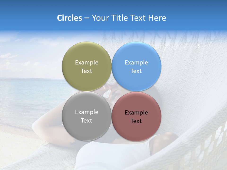 Sunshine Woman Clear PowerPoint Template