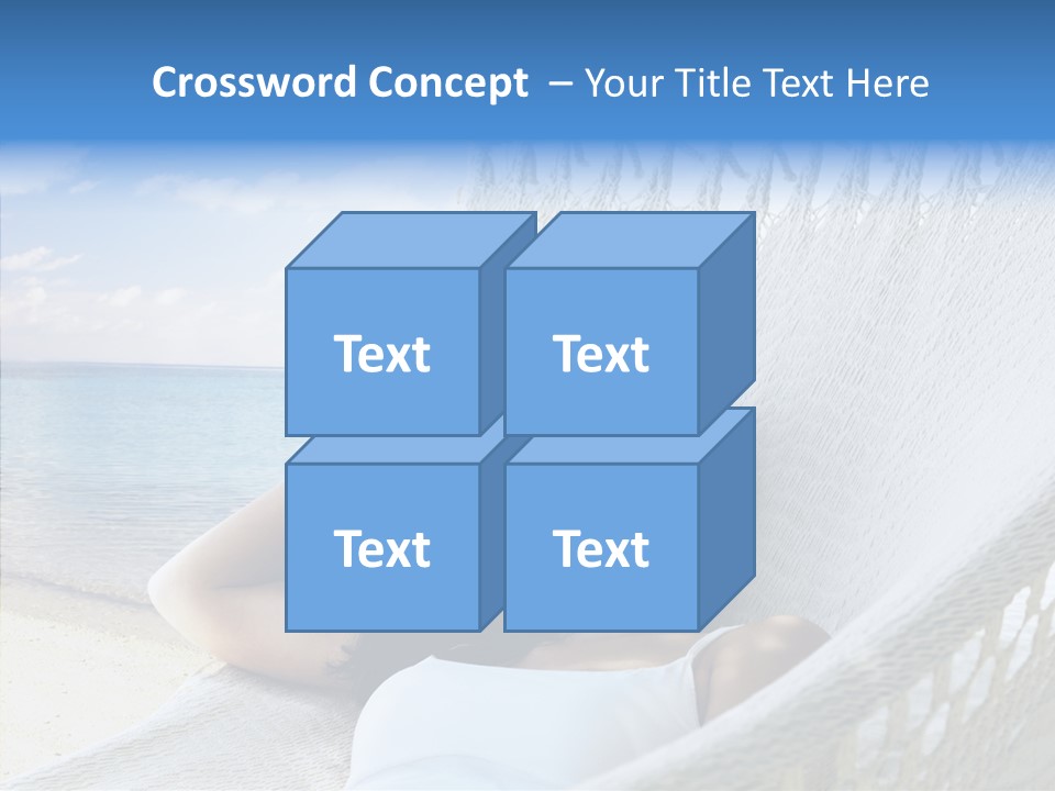 Sunshine Woman Clear PowerPoint Template