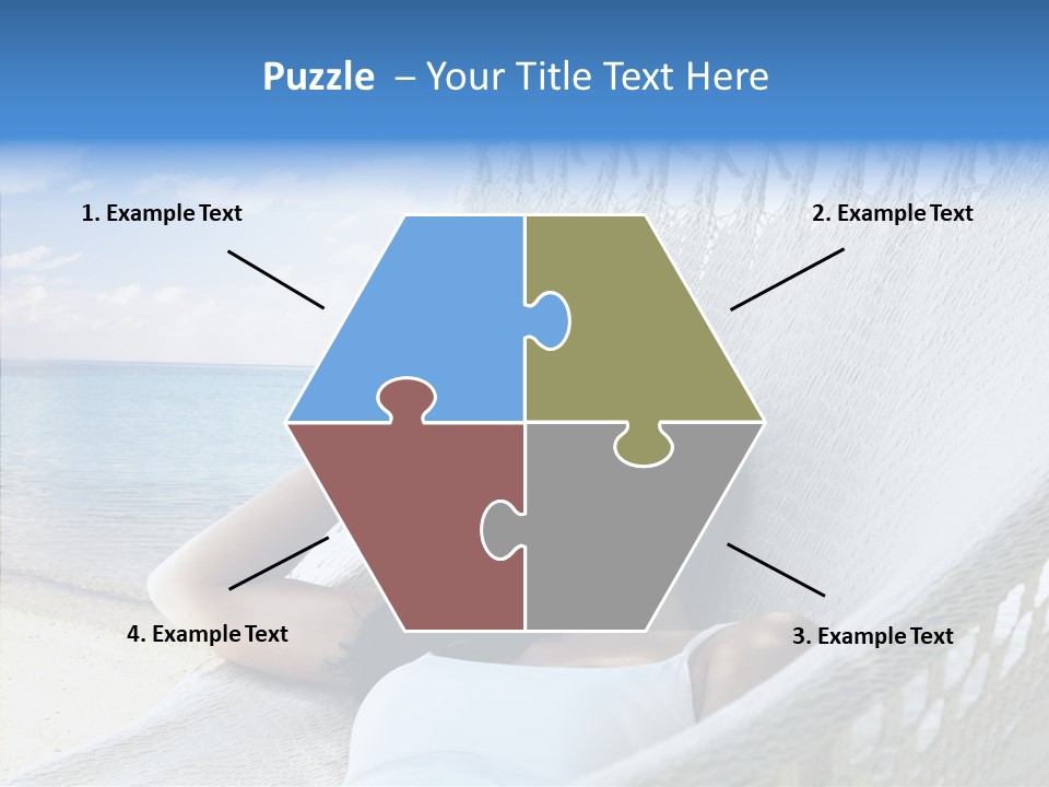 Sunshine Woman Clear PowerPoint Template