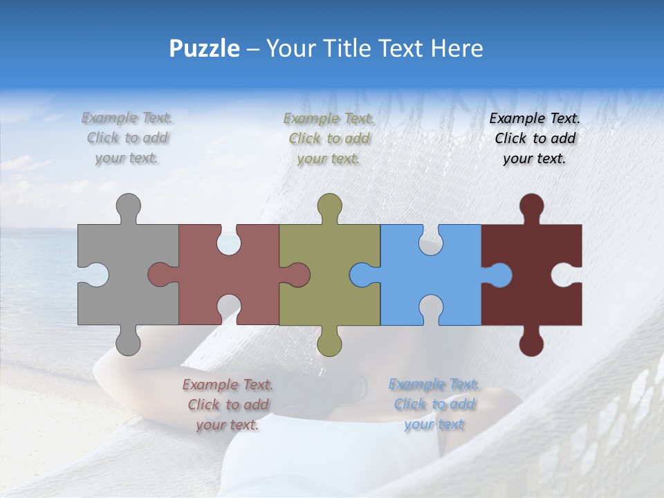 Sunshine Woman Clear PowerPoint Template