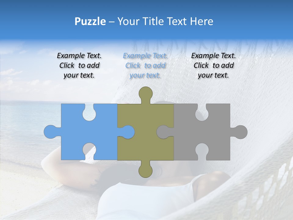 Sunshine Woman Clear PowerPoint Template