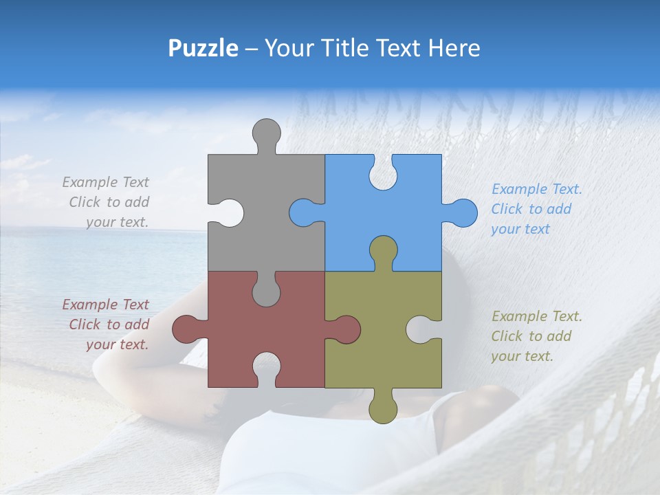 Sunshine Woman Clear PowerPoint Template