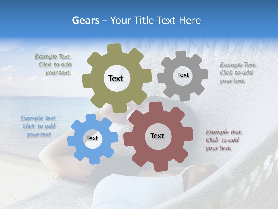 Sunshine Woman Clear PowerPoint Template