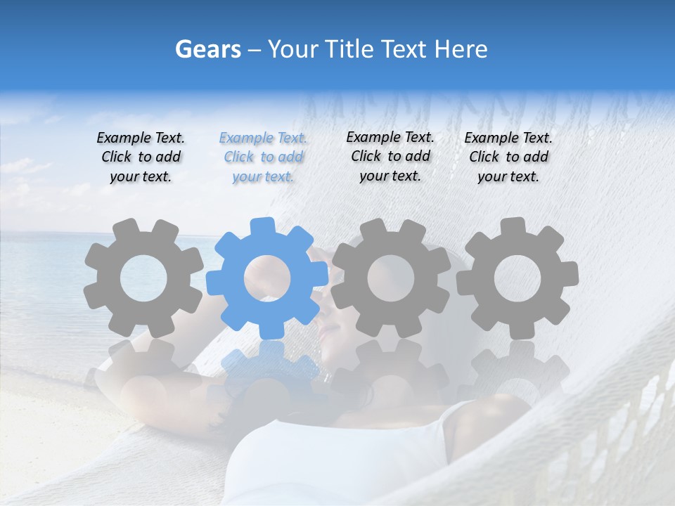 Sunshine Woman Clear PowerPoint Template