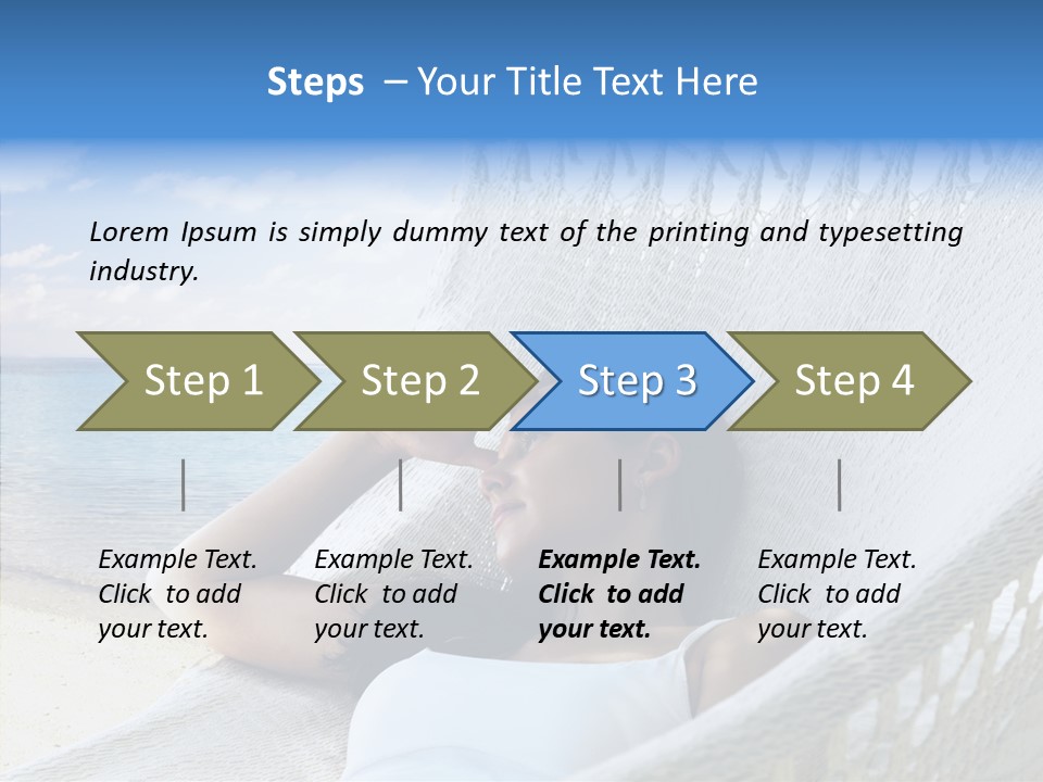 Sunshine Woman Clear PowerPoint Template