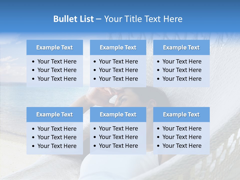 Sunshine Woman Clear PowerPoint Template