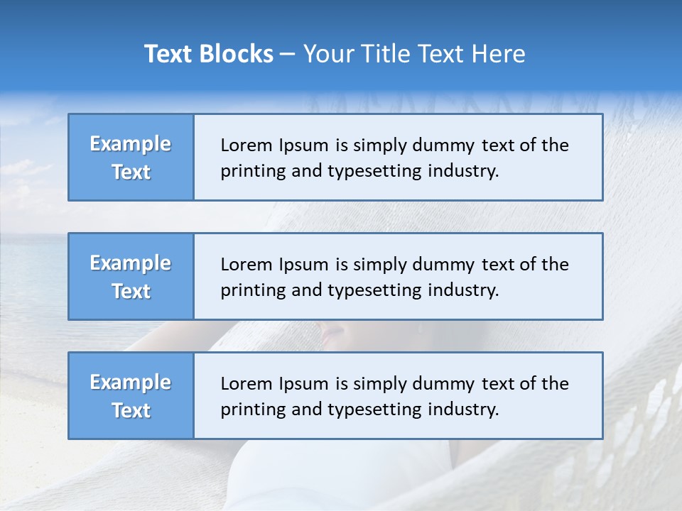 Sunshine Woman Clear PowerPoint Template