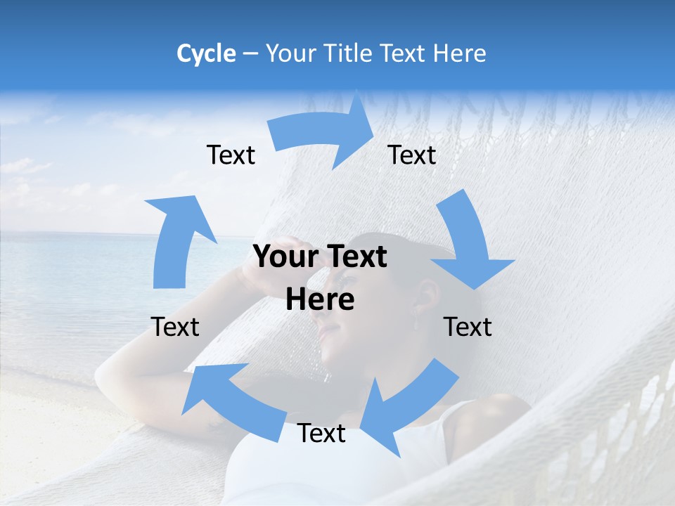 Sunshine Woman Clear PowerPoint Template