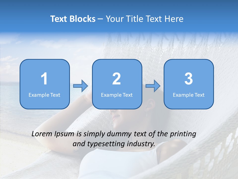 Sunshine Woman Clear PowerPoint Template