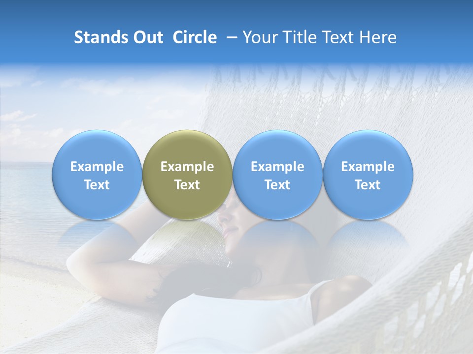 Sunshine Woman Clear PowerPoint Template