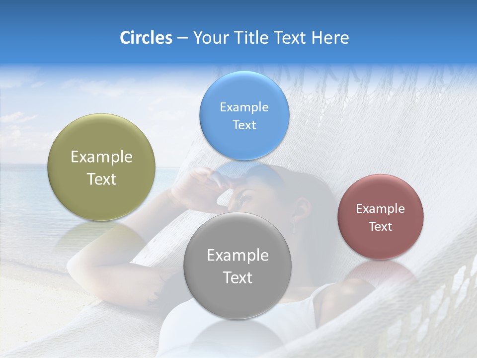 Sunshine Woman Clear PowerPoint Template