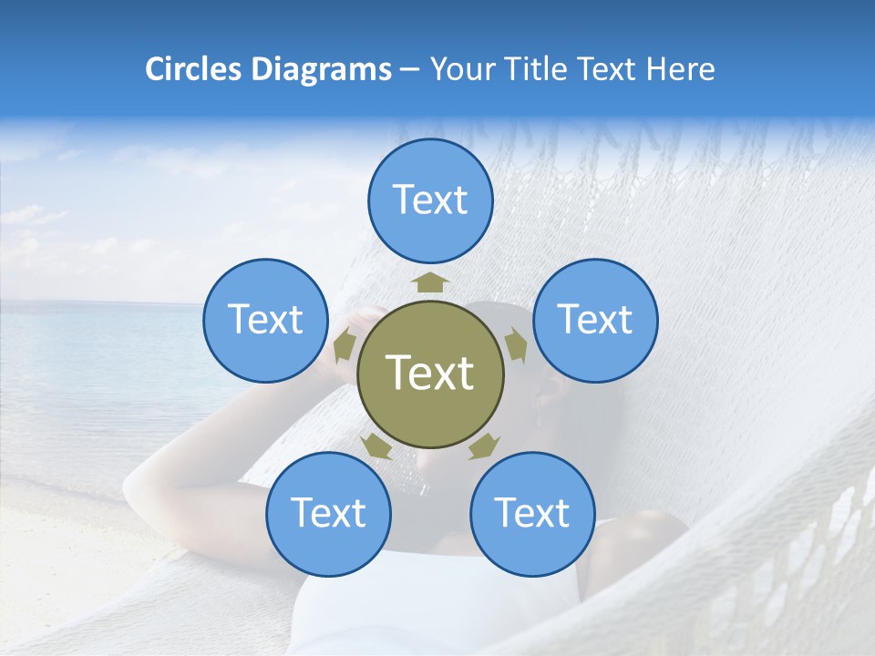 Sunshine Woman Clear PowerPoint Template