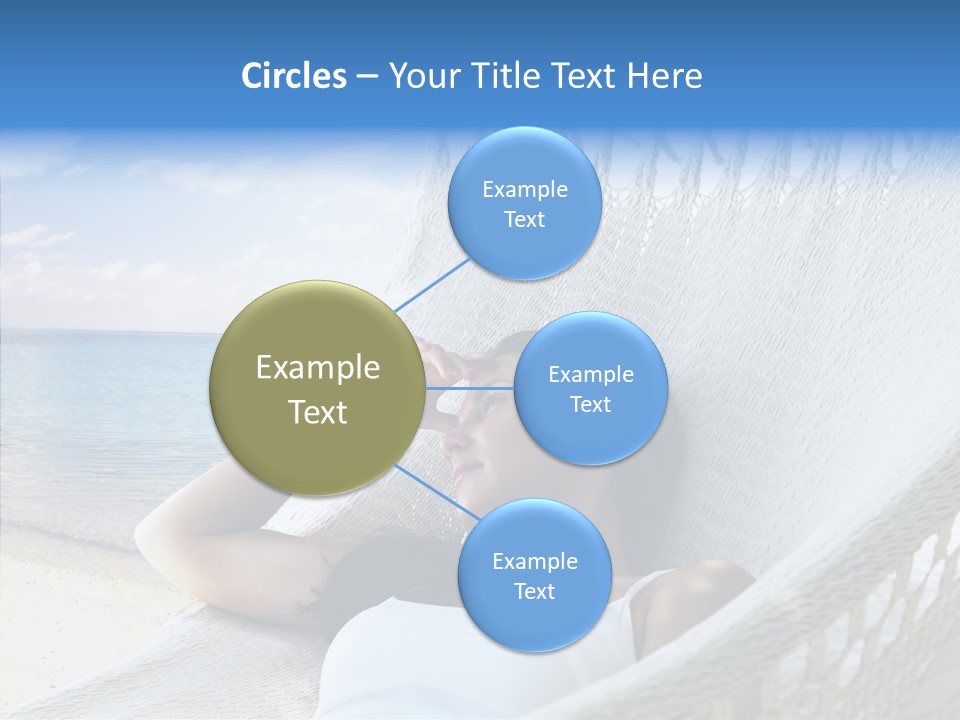 Sunshine Woman Clear PowerPoint Template