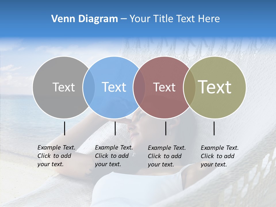 Sunshine Woman Clear PowerPoint Template