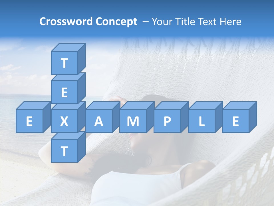 Sunshine Woman Clear PowerPoint Template