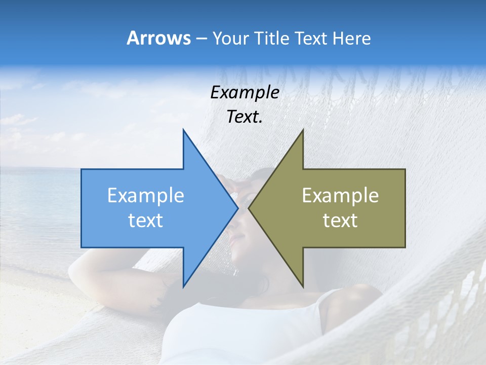 Sunshine Woman Clear PowerPoint Template