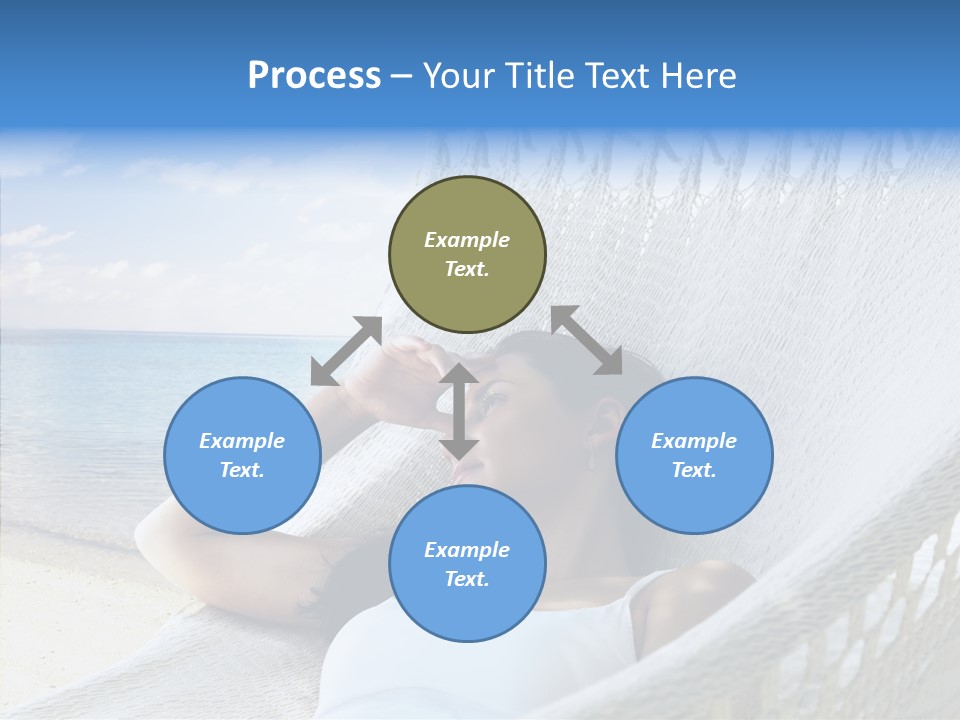 Sunshine Woman Clear PowerPoint Template