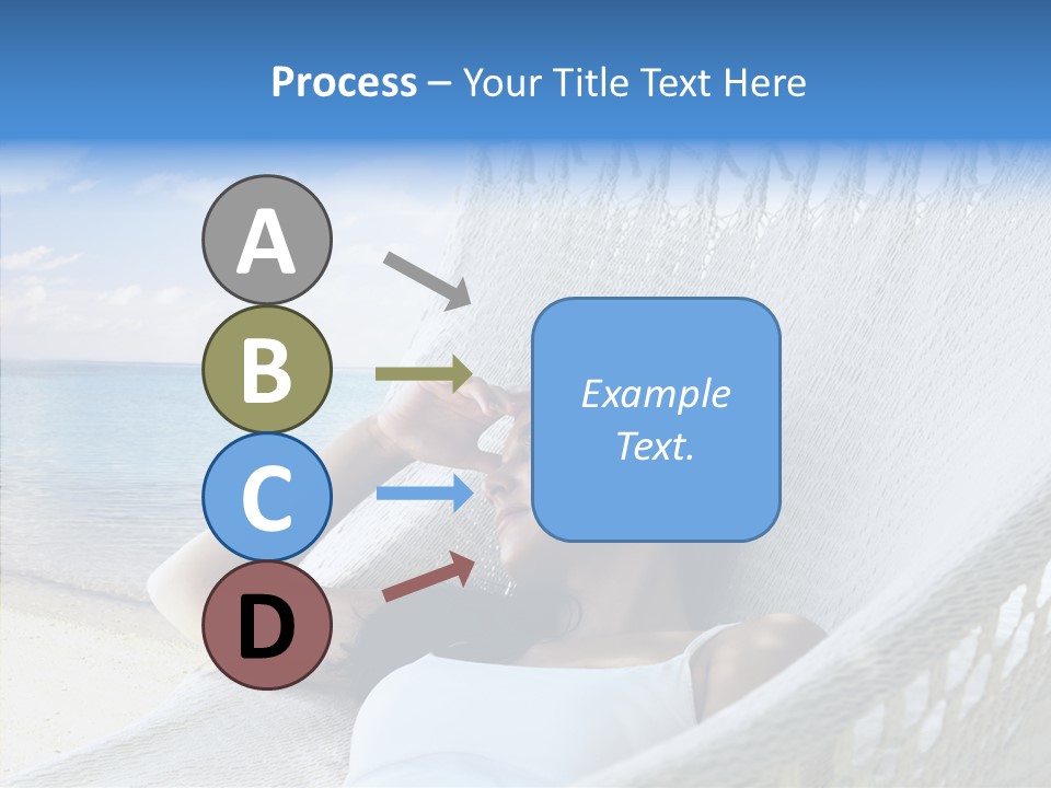 Sunshine Woman Clear PowerPoint Template