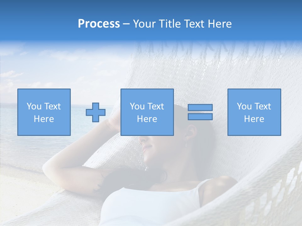 Sunshine Woman Clear PowerPoint Template