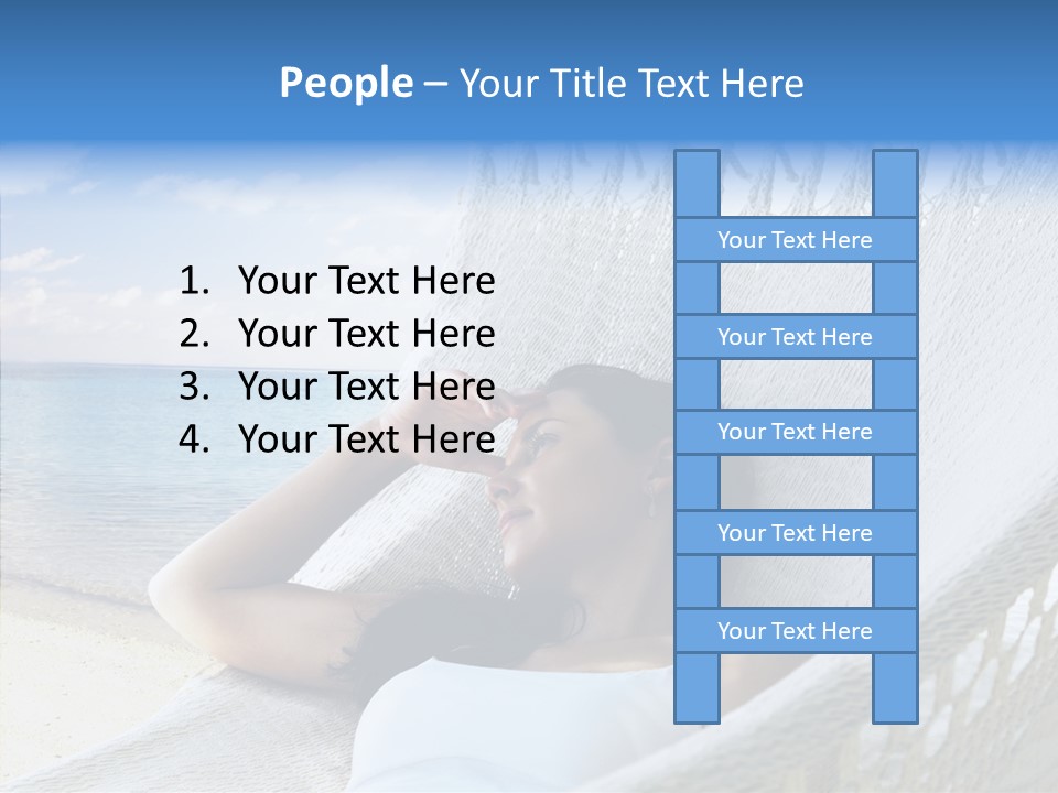 Sunshine Woman Clear PowerPoint Template