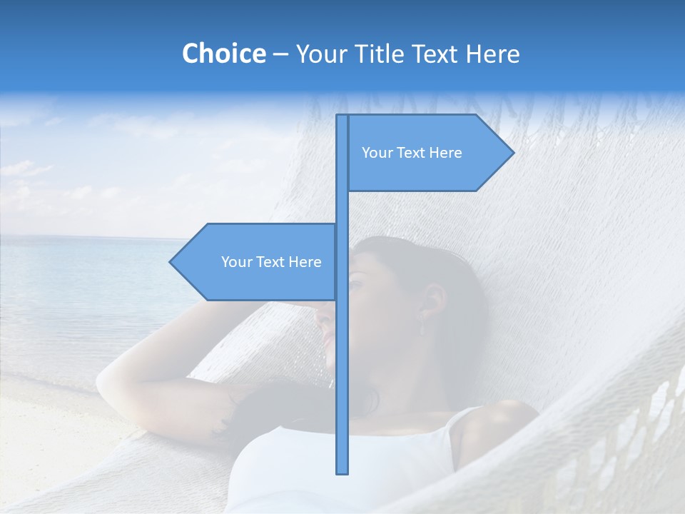 Sunshine Woman Clear PowerPoint Template