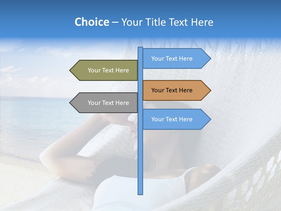 Sunshine Woman Clear PowerPoint Template