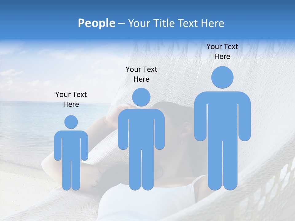 Sunshine Woman Clear PowerPoint Template