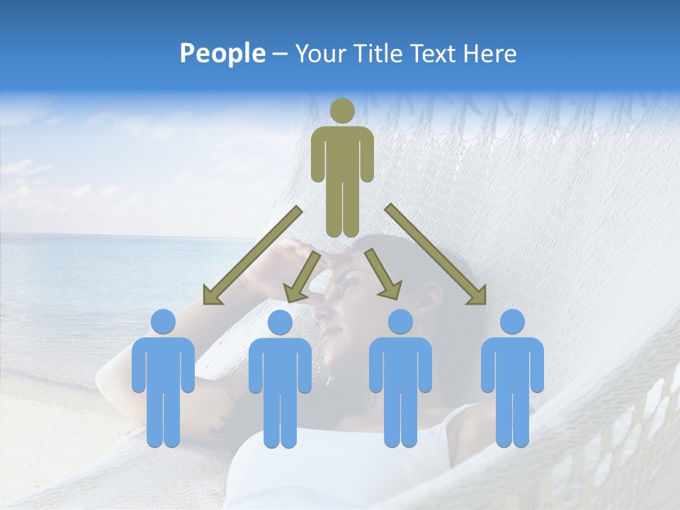 Sunshine Woman Clear PowerPoint Template