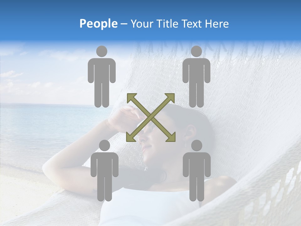 Sunshine Woman Clear PowerPoint Template