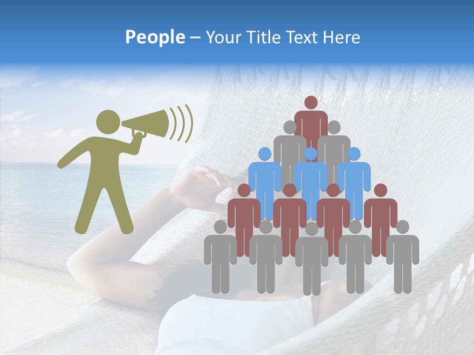 Sunshine Woman Clear PowerPoint Template