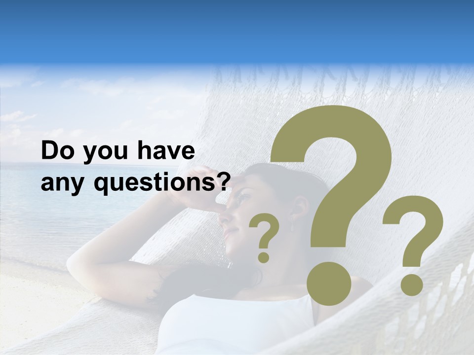 Sunshine Woman Clear PowerPoint Template