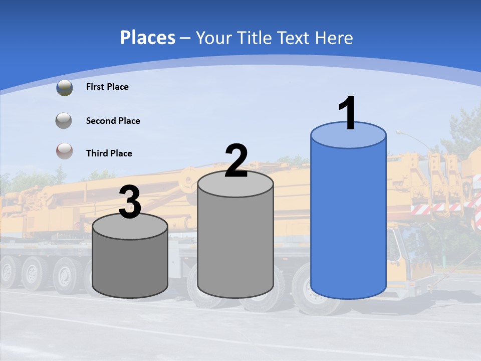 Truck Power Crane PowerPoint Template
