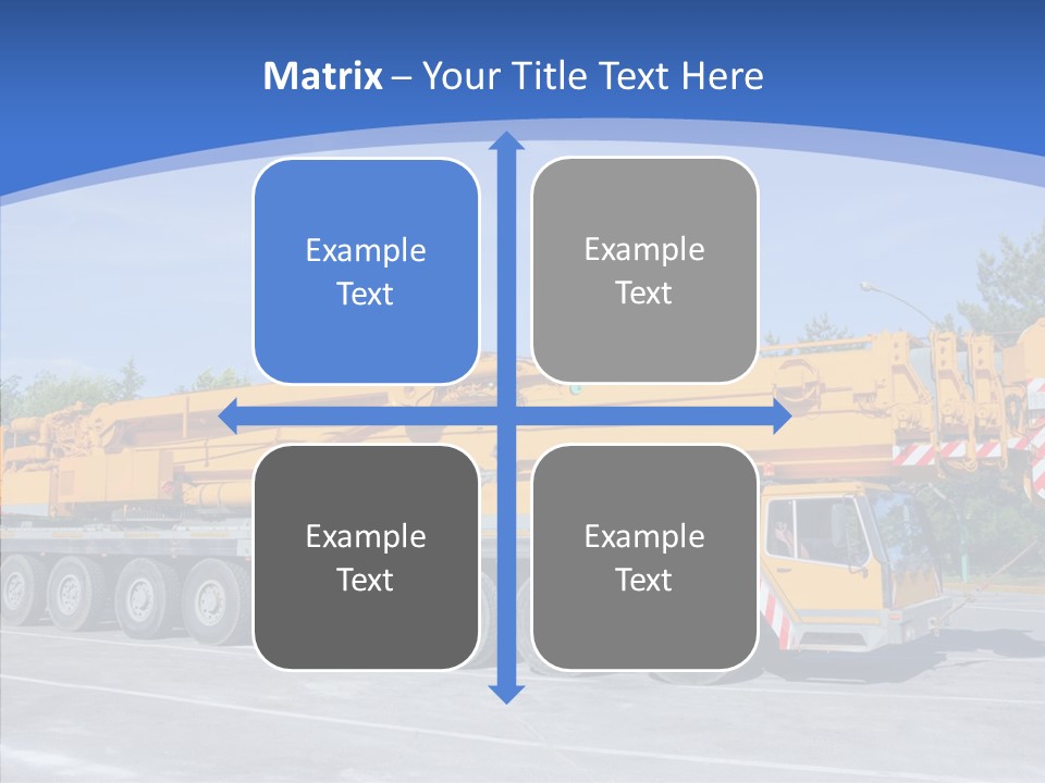 Truck Power Crane PowerPoint Template