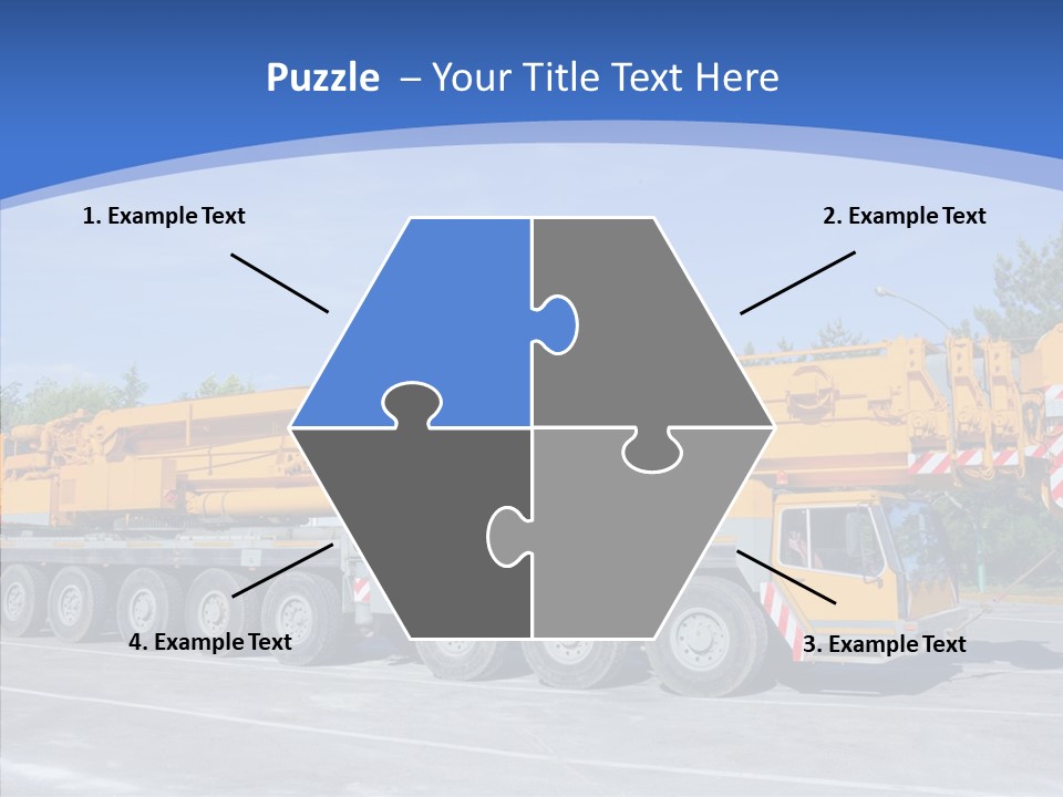 Truck Power Crane PowerPoint Template