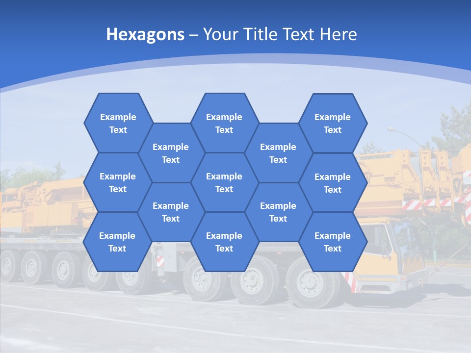 Truck Power Crane PowerPoint Template