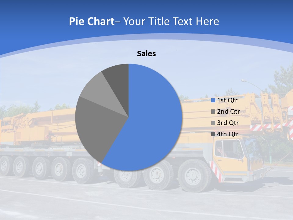 Truck Power Crane PowerPoint Template