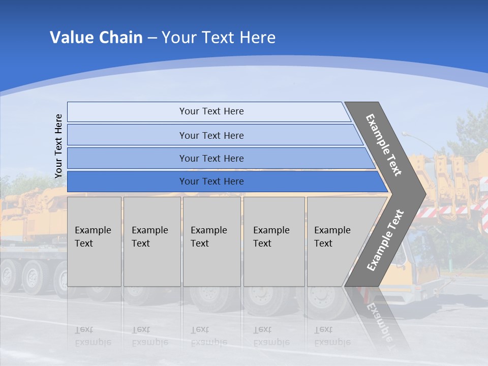 Truck Power Crane PowerPoint Template