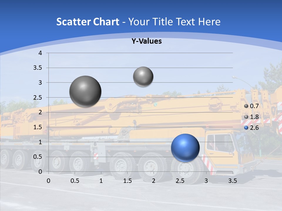 Truck Power Crane PowerPoint Template
