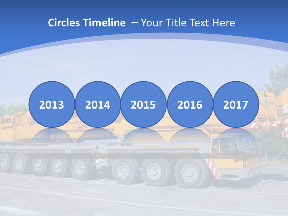 Truck Power Crane PowerPoint Template