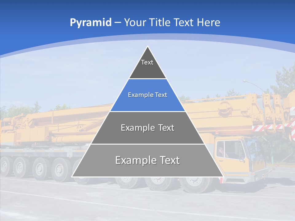 Truck Power Crane PowerPoint Template